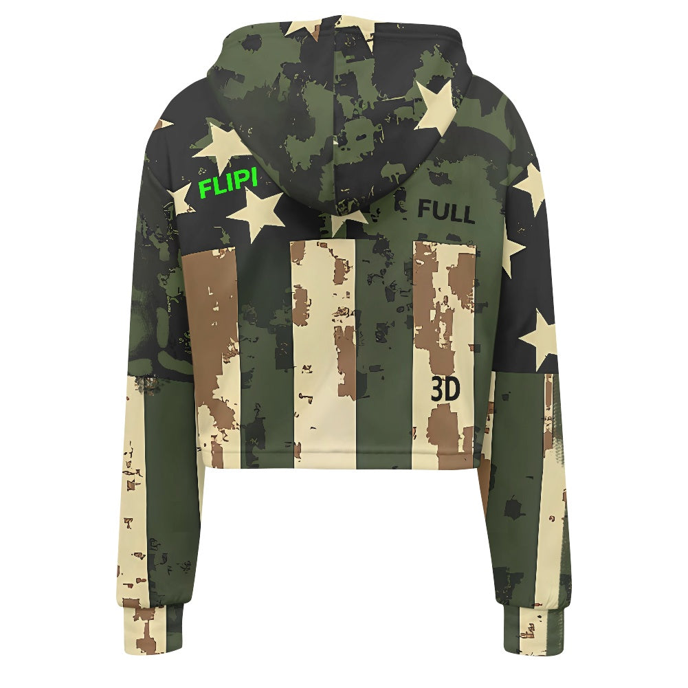 Sudadera Corta con Capucha FLIPI FULL 3D | Moda Estadounidense.