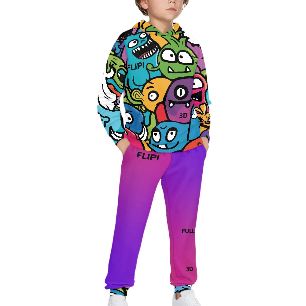 Conjunto de Chándal | Juvenil Unisex FLIPI FULL 3D Comodidad Irrefutable.