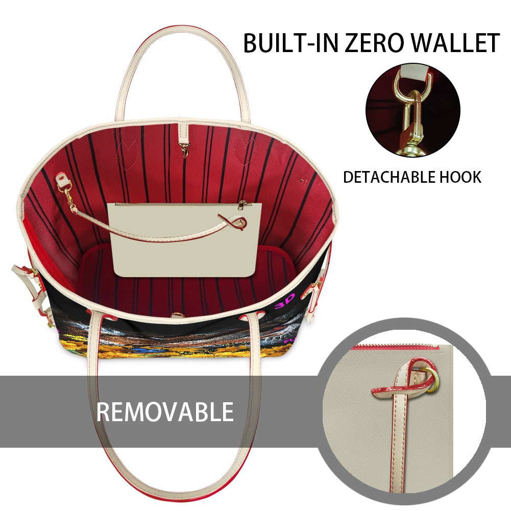 Bolso de Mujer con Cartera Pequeña FLIPI FULL 3D| Moda Versátil - 2025.