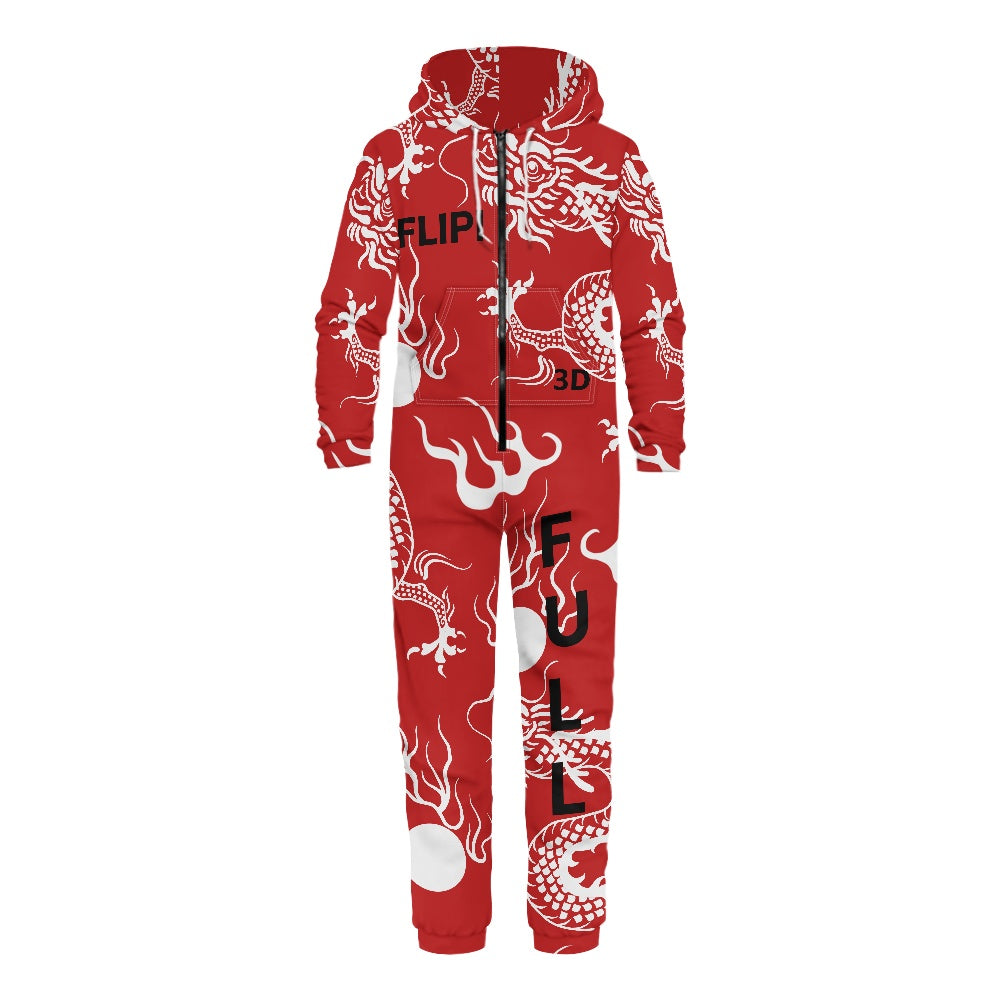 Mono Largo con Capucha Unixes FLIPI FULL 3D | Moda Térmica 2025.