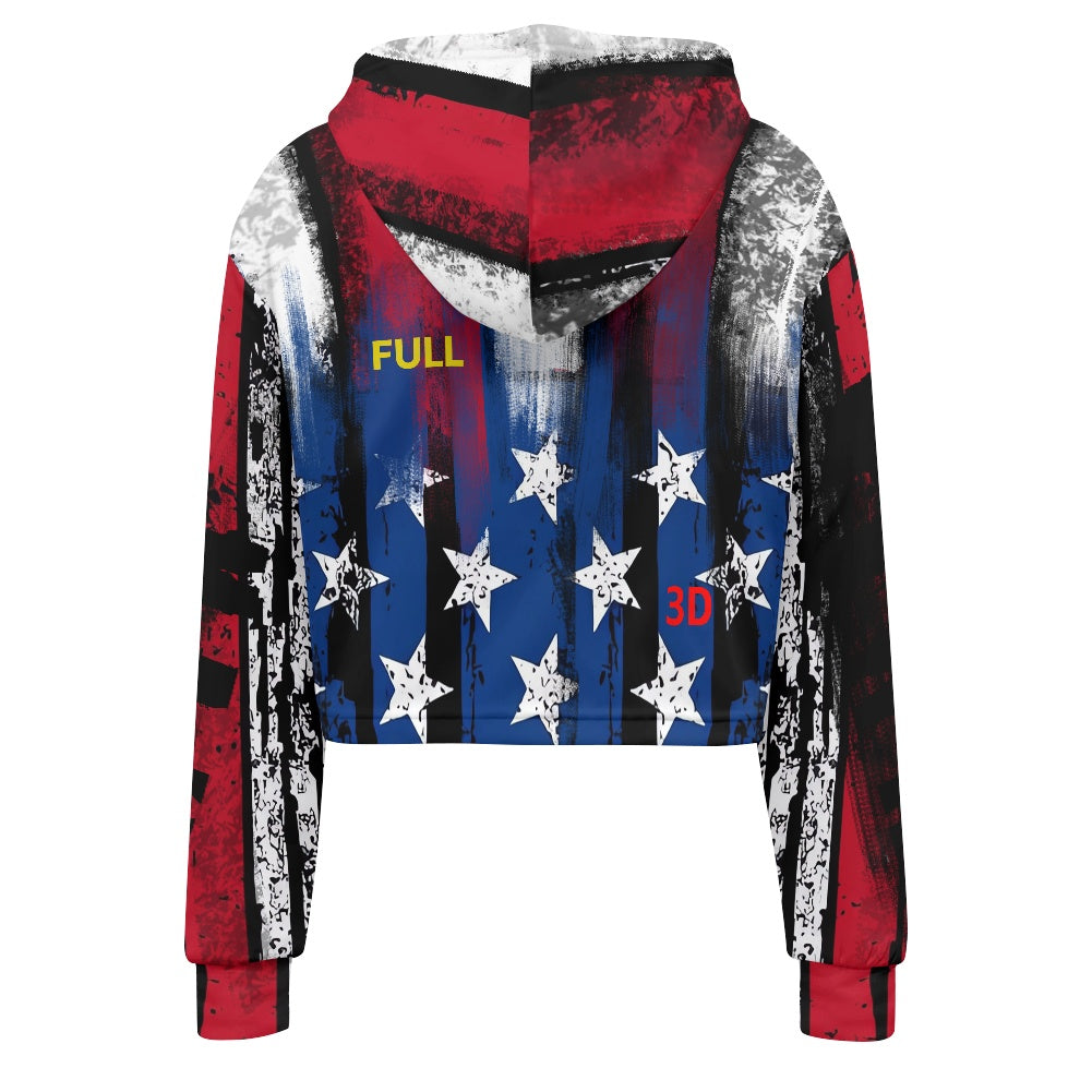 Sudadera Corta con Capucha FLIPI FULL 3D | Moda Estadounidense.