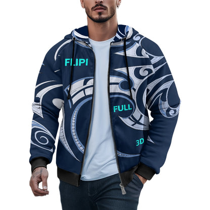 Sudadera Térmica | Capucha y Cremallera para Hombre | Moda **FLIPI FULL 3D** Disfruta - 2025 | Manga Larga, Alta Calidad | Envío Gratis en **FLIPISHOP.COM**