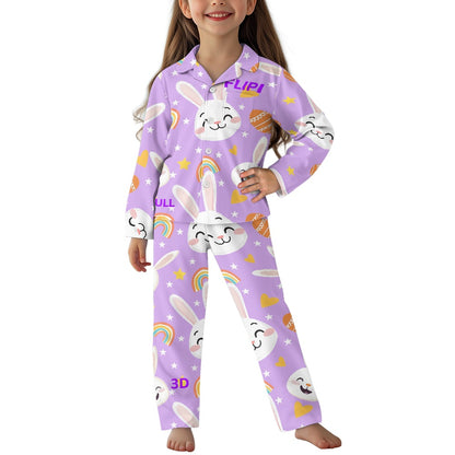 Conjunto de Pijama | Manga Larga con Botones para Niños Unisex **FLIPI FULL 3D** | Comodidad Nocturna | Envíos Gratis **FLIPISHOP.COM**