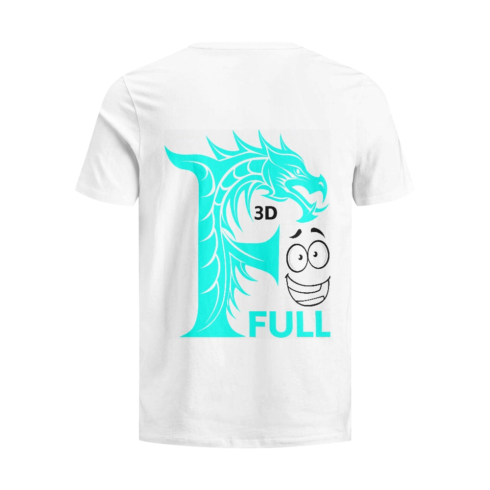 Camiseta Blanca Algodón Personalizadas **FLIPI FULL 3D** | Moda 2025 | Envío Gratis en **FLIPISHOP.COM**