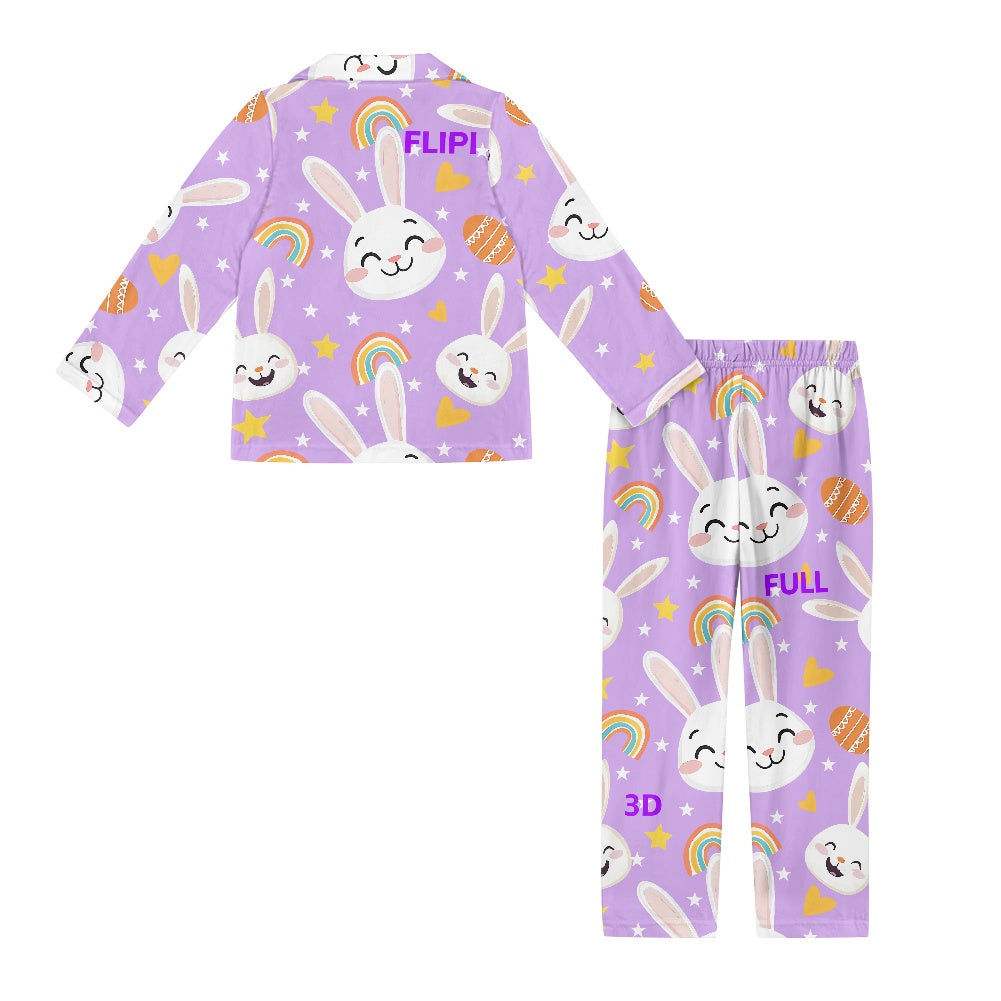 Conjunto de Pijama | Manga Larga con Botones para Niños Unisex **FLIPI FULL 3D** | Comodidad Nocturna | Envíos Gratis **FLIPISHOP.COM**