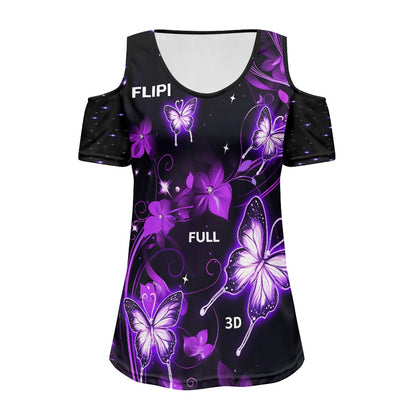 Camiseta de Manga Corta con Hombros Descubiertos | Moda Deportiva **FLIPI FULL 3D** 2025 | Envíos Gratis en **FLIPISHOP.COM**