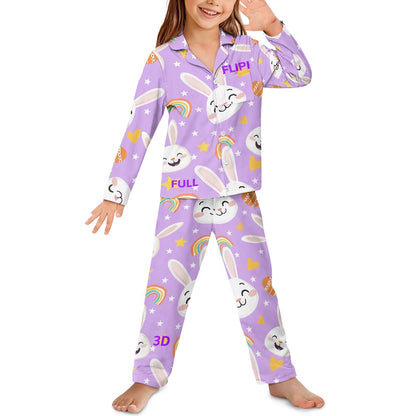 Conjunto de Pijama | Manga Larga con Botones para Niños Unisex **FLIPI FULL 3D** | Comodidad Nocturna | Envíos Gratis **FLIPISHOP.COM**