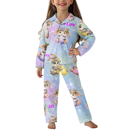 Conjunto de pijama | Manga Larga con Botones para Niños Unisex **FLIPI FULL 3D** | Comodidad Nocturna | Envíos Gratis **FLIPISHOP.COM**