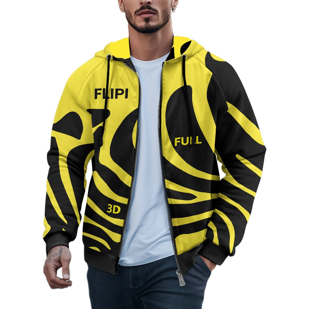 Sudadera Térmica | Capucha y Cremallera para Hombre | Moda **FLIPI FULL 3D** Disfruta - 2025 | Manga Larga, Alta Calidad | Envío Gratis en **FLIPISHOP.COM**