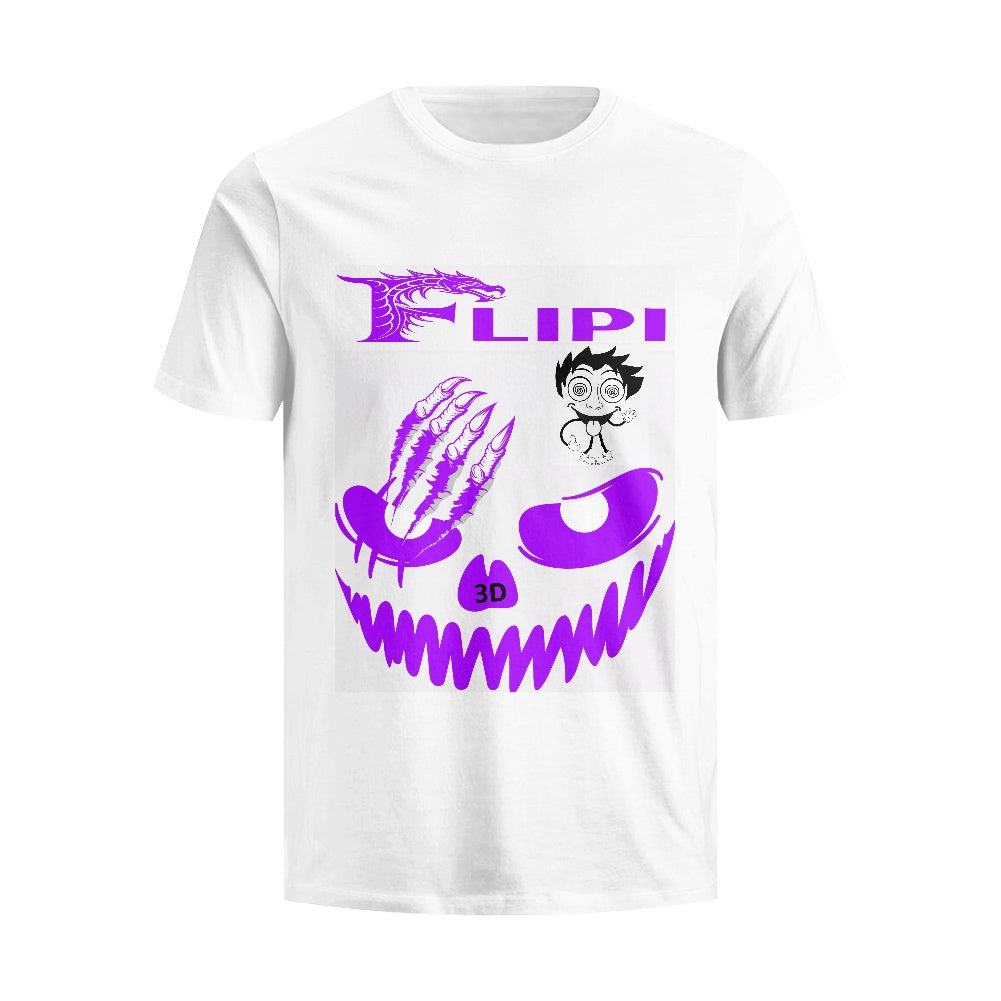 Camiseta Blanca Algodón Personalizadas **FLIPI FULL 3D** | Moda 2025 | Envío Gratis en **FLIPISHOP.COM**