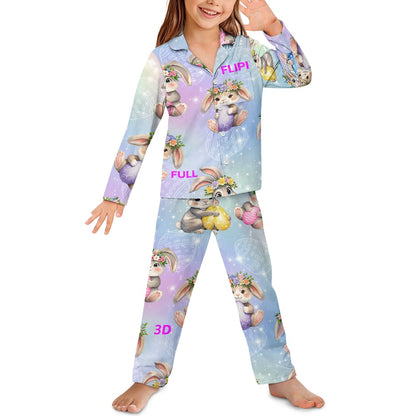 Conjunto de pijama | Manga Larga con Botones para Niños Unisex **FLIPI FULL 3D** | Comodidad Nocturna | Envíos Gratis **FLIPISHOP.COM**