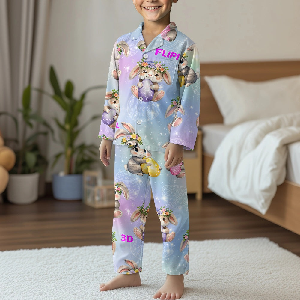 Conjunto de pijama | Manga Larga con Botones para Niños Unisex **FLIPI FULL 3D** | Comodidad Nocturna | Envíos Gratis **FLIPISHOP.COM**