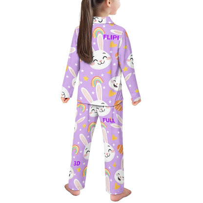 Conjunto de Pijama | Manga Larga con Botones para Niños Unisex **FLIPI FULL 3D** | Comodidad Nocturna | Envíos Gratis **FLIPISHOP.COM**