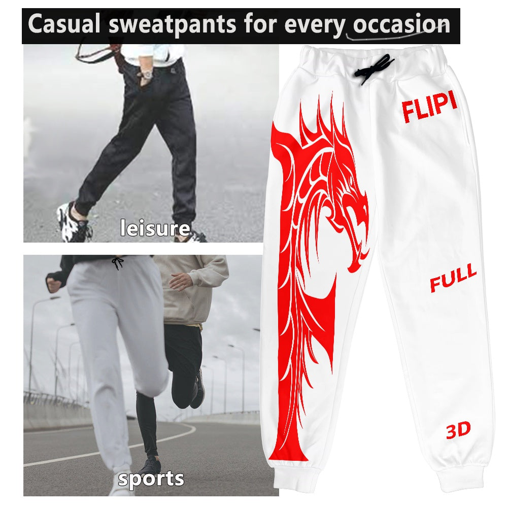 Pantalones Deportivos Chándal Térmico Unisex **FLIPI FULL 3D** | Moda Versátil - 2025 | Comodidad y Estilo para el Uso Diario | Envío Gratis **FLIPISHOP.COM**