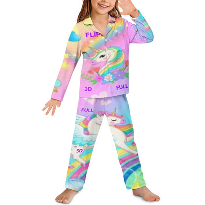 Conjunto de pijama | Manga Larga con Botones para Niños Unisex **FLIPI FULL 3D** | Comodidad Nocturna | Envíos Gratis **FLIPISHOP.COM**