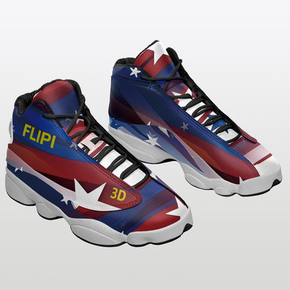 Botas de Baloncesto AJ13 de Cuero Caña Alta **FLIPI FULL 3D** | Moda 2025 | Envío Gratis en **FLIPISHOP.COM**