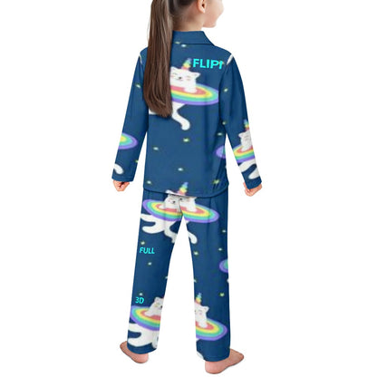 Conjunto de pijama | Manga Larga con Botones para Niños Unisex **FLIPI FULL 3D** | Comodidad Nocturna | Envíos Gratis **FLIPISHOP.COM**