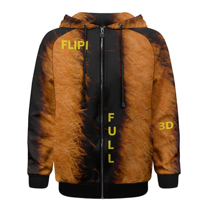 Sudadera Térmica | Capucha y Cremallera para Hombre | Moda **FLIPI FULL 3D** Disfruta - 2025 | Manga Larga, Alta Calidad | Envío Gratis en **FLIPISHOP.COM**