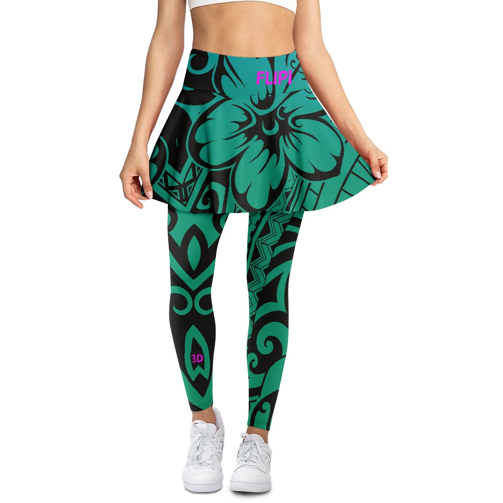 Falda Pantalón de yoga para mujer moda-2024-Otoño, Ropa deportiva nuevos diseños 3D FLIPI . Envíos 0.00 $.