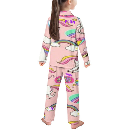 Conjunto de pijama | Manga Larga con Botones para Niños Unisex **FLIPI FULL 3D** | Comodidad Nocturna | Envíos Gratis **FLIPISHOP.COM**