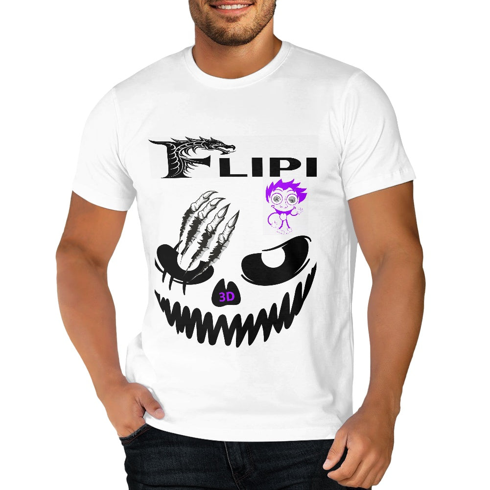 Camiseta Blanca Algodón Personalizadas **FLIPI FULL 3D** | Moda 2025 | Envío Gratis en **FLIPISHOP.COM**