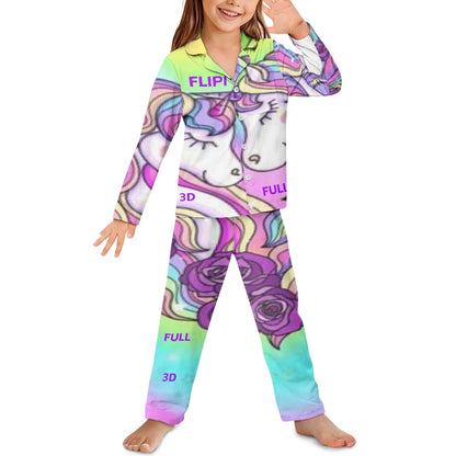 Conjunto de pijama | Manga Larga con Botones para Niños Unisex **FLIPI FULL 3D** | Comodidad Nocturna | Envíos Gratis **FLIPISHOP.COM**