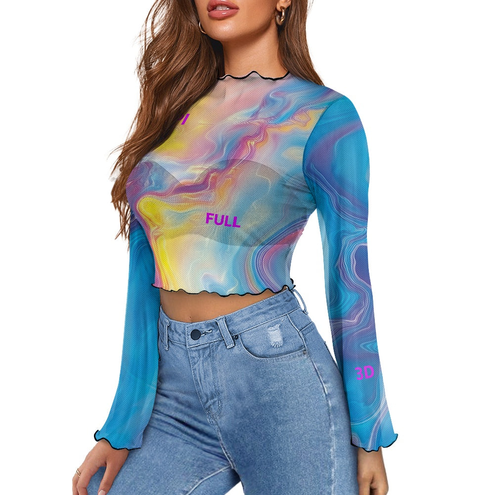 Blusa de Manga Acampanada para Mujer | Moda Elegante **FLIPI FULL 3D** 2025 | Envíos Gratis en **FLIPISHOP.COM**