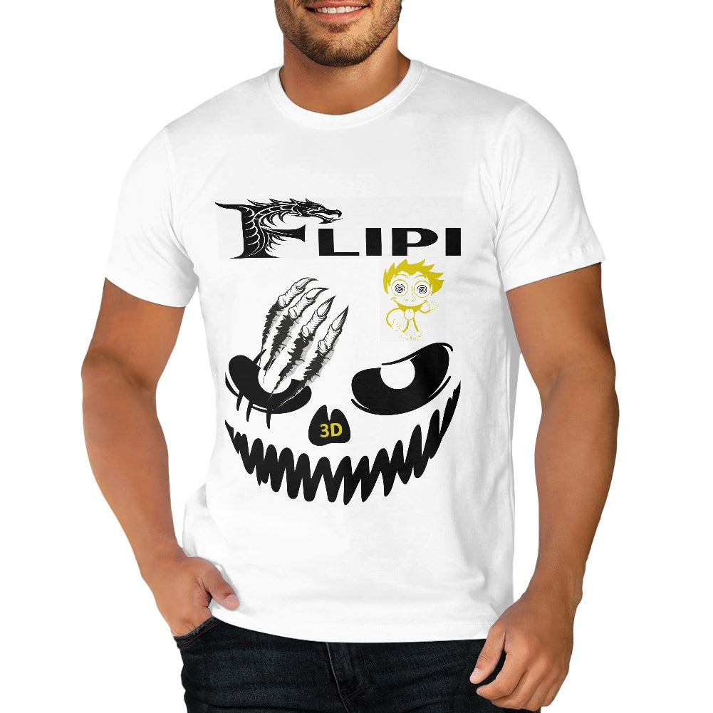 Camiseta Blanca Algodón Personalizadas **FLIPI FULL 3D** | Moda 2025 | Envío Gratis en **FLIPISHOP.COM**