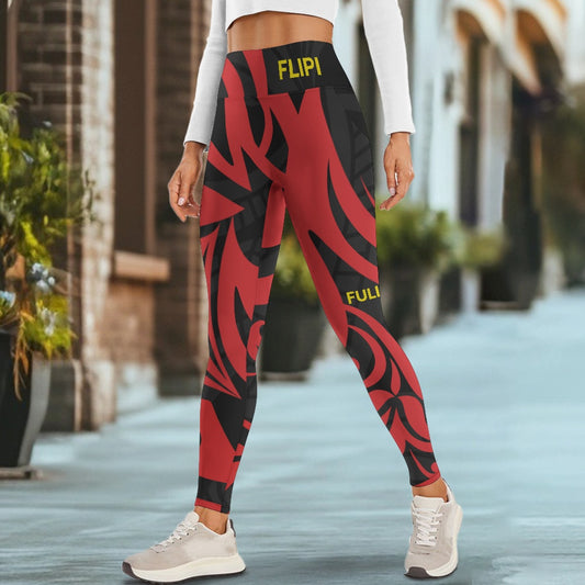 Pantalones de Yoga para Mujer| Bolsillos  Estampados FLIPI FULL 3D Moda - 2025 .