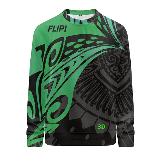 Sudadera Larga para Hombres |  Marca  FLIPI FULL 3D  Nuevos Diseños - Moda - 2025.