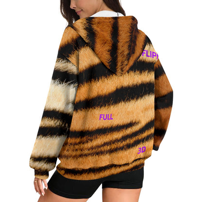 Sudadera Holgada con Cremallera y Capucha para Mujer | Marca **FLIPI FULL 3D** Nuevos Diseños - 2025 | Envíos Gratis en **FLIPISHOP.COM**