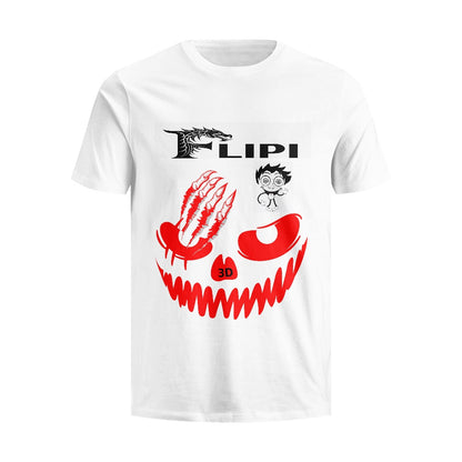 Camiseta Blanca Algodón Personalizadas **FLIPI FULL 3D** | Moda 2025 | Envío Gratis en **FLIPISHOP.COM**