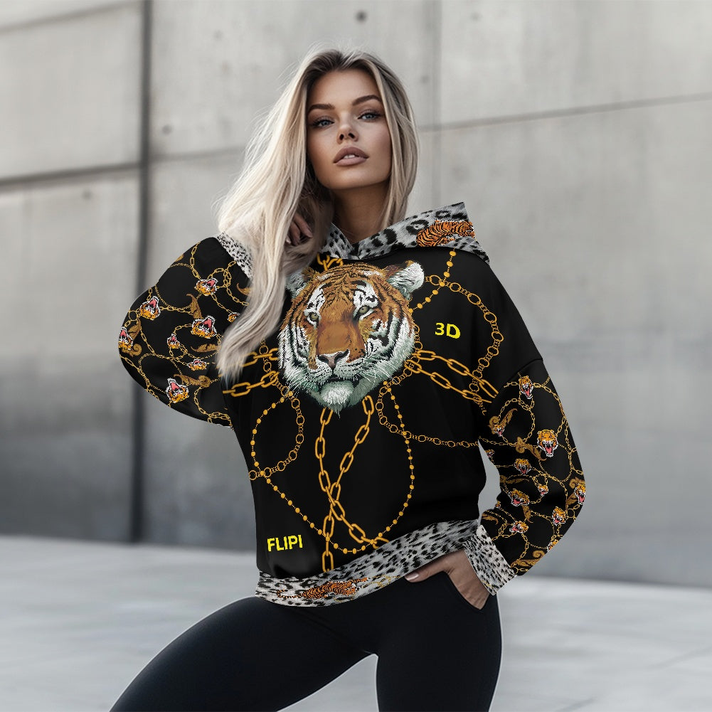 Sudadera Térmica Holgada con Capucha | Moda Mujer 2025 - Nuevos Diseños de **FLIPI FULL 3D** | Envío Gratis**FLIPISHOP.COM**