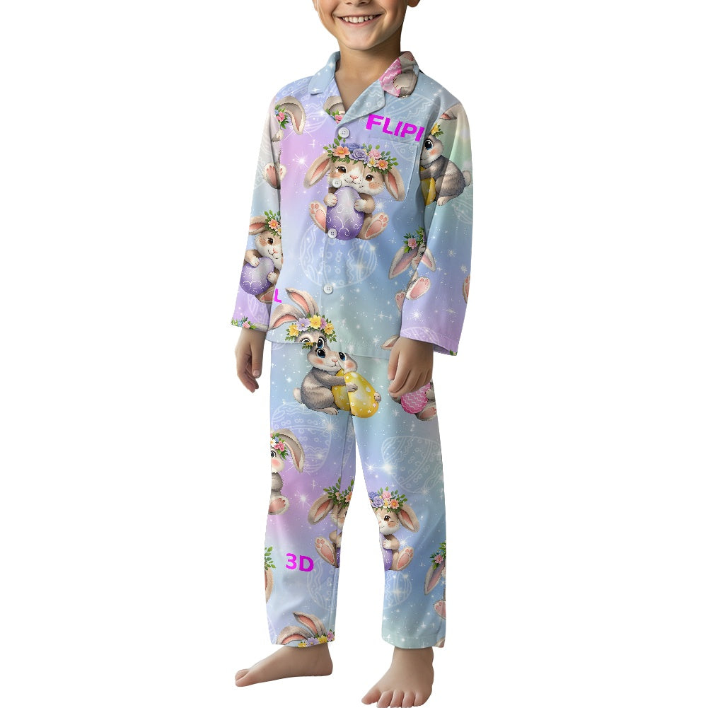 Conjunto de pijama | Manga Larga con Botones para Niños Unisex **FLIPI FULL 3D** | Comodidad Nocturna | Envíos Gratis **FLIPISHOP.COM**