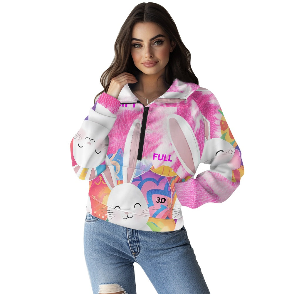 Sudadera Térmica con Capucha y Media Cremallera para Mujer | Estilo Moderno Moda -2025 | Marca **FLIPI FULL 3D** | Envíos Gratis en **FLIPISHOP.COM**