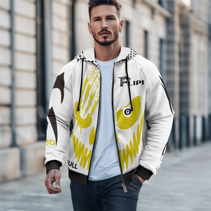 Sudadera Térmica | Capucha y Cremallera para Hombre | Moda **FLIPI FULL 3D** Disfruta - 2025 | Manga Larga, Alta Calidad | Envío Gratis en **FLIPISHOP.COM**