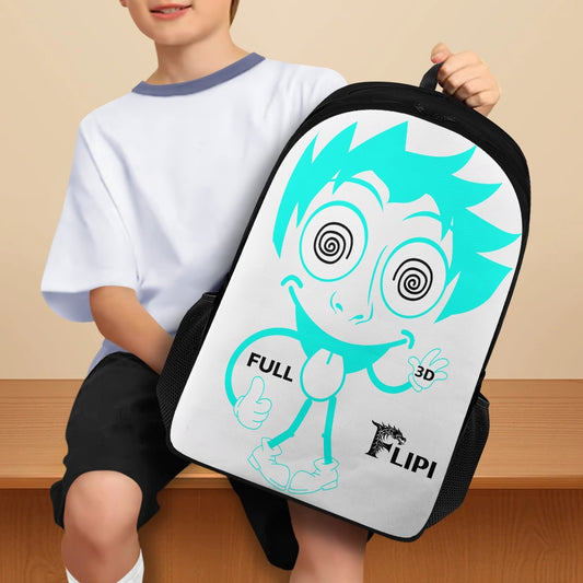 Mochila Escolar - Moda - 2025 **FLIPI FULL 3D** | Universitaria Duradera de Poliéster 600D | Ideal para Ocio y Deportes al Aire Libre | Envío Gratis en **FLIPISHOP.COM**