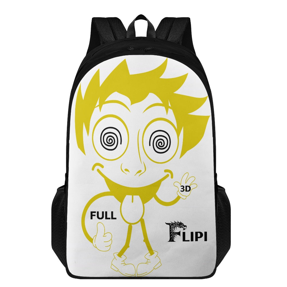 Mochila Escolar - Moda - 2025 **FLIPI FULL 3D** | Universitaria Duradera de Poliéster 600D | Ideal para Ocio y Deportes al Aire Libre | Envío Gratis en **FLIPISHOP.COM**