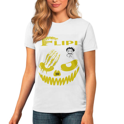 Camiseta Blanca Algodón Personalizadas **FLIPI FULL 3D** | Moda 2025 | Envío Gratis en **FLIPISHOP.COM**