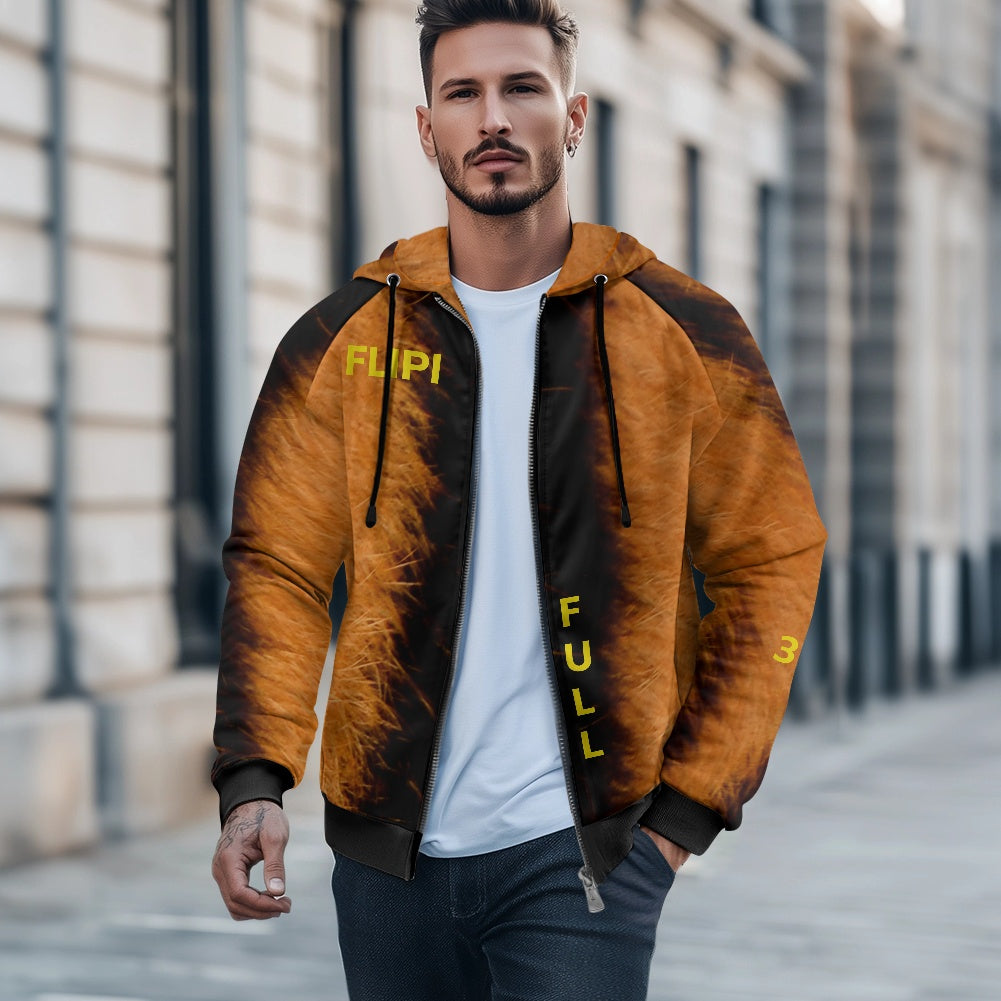 Sudadera Térmica | Capucha y Cremallera para Hombre | Moda **FLIPI FULL 3D** Disfruta - 2025 | Manga Larga, Alta Calidad | Envío Gratis en **FLIPISHOP.COM**