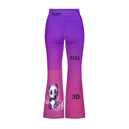 Pantalones de Yoga Acampanados para Niñas | Moda **FLIPI FULL 3D** 2025 | Envío Gratis en **FLIPISHOP.COM**