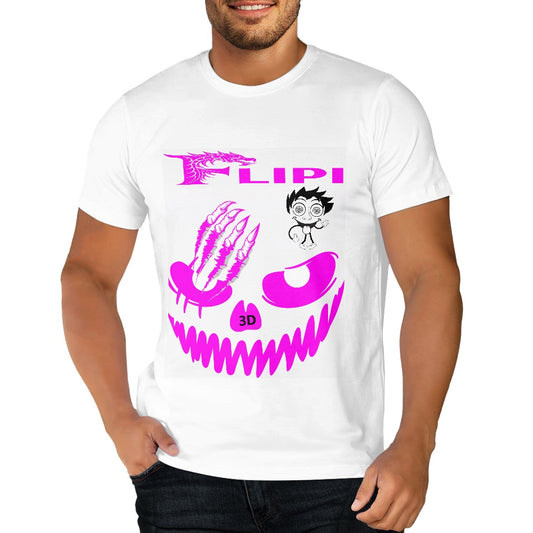 Camiseta Blanca Algodón Personalizadas **FLIPI FULL 3D** | Moda 2025 | Envío Gratis en **FLIPISHOP.COM**