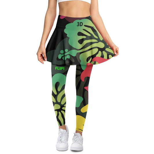 Falda Pantalón de yoga para mujer moda-2024-Otoño, Ropa deportiva nuevos diseños 3D FLIPI . Envíos 0.00 $.