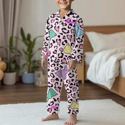 Conjunto de pijama | Manga Larga con Botones para Niños Unisex **FLIPI FULL 3D** | Comodidad Nocturna | Envíos Gratis **FLIPISHOP.COM**