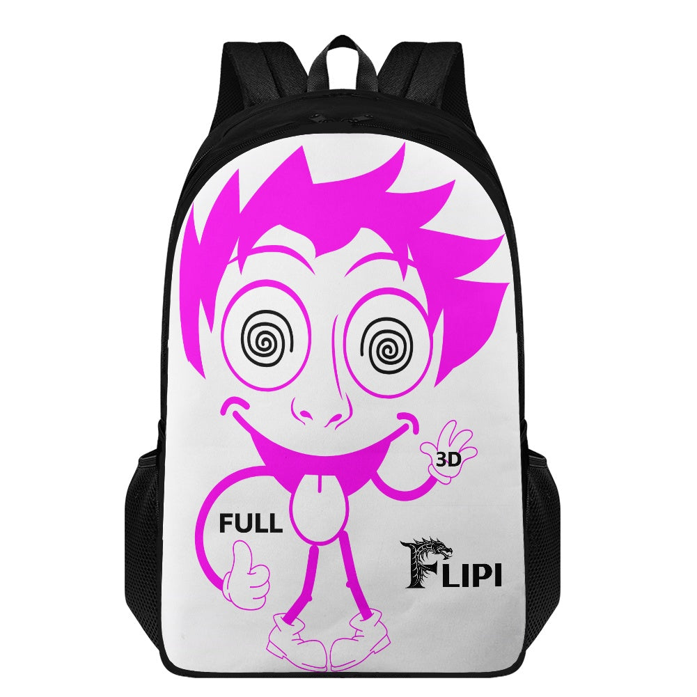 Mochila Escolar - Moda - 2025 **FLIPI FULL 3D** | Universitaria Duradera de Poliéster 600D | Ideal para Ocio y Deportes al Aire Libre | Envío Gratis en **FLIPISHOP.COM**