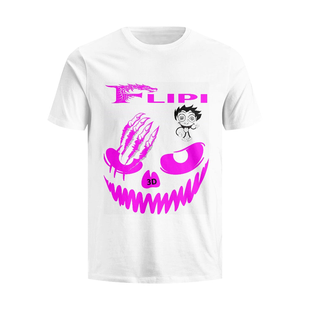 Camiseta Blanca Algodón Personalizadas **FLIPI FULL 3D** | Moda 2025 | Envío Gratis en **FLIPISHOP.COM**