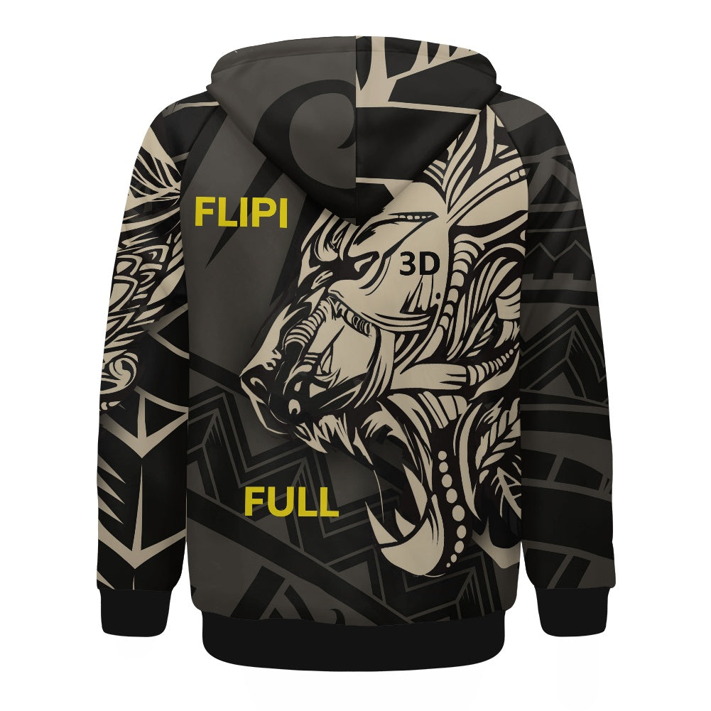 Sudadera Térmica | Capucha y Cremallera para Hombre | Moda **FLIPI FULL 3D** Disfruta - 2025 | Manga Larga, Alta Calidad | Envío Gratis en **FLIPISHOP.COM**