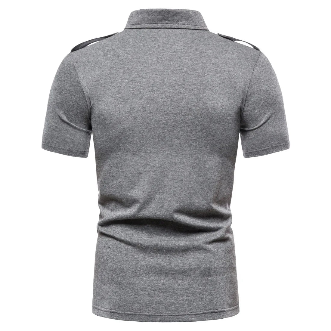 Camisa para hombre, nueva marca, informal, de color sólido, con doble bolsillo, para hombre, polo de entrenamiento de combate tipo cargo, camisetas de verano para hombre