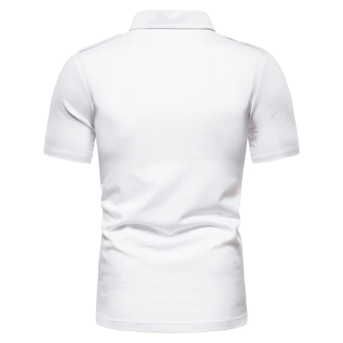 Camisa para hombre, nueva marca, informal, de color sólido, con doble bolsillo, para hombre, polo de entrenamiento de combate tipo cargo, camisetas de verano para hombre