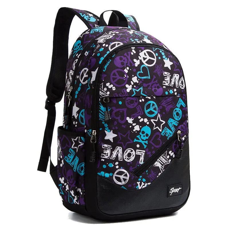 Mochila Escolar de Impresión de Camuflaje para Adolescentes Mochila Ortopédica de Gran Capacidad Niños Niñas Bolsa para Portátil Mochila Mochila